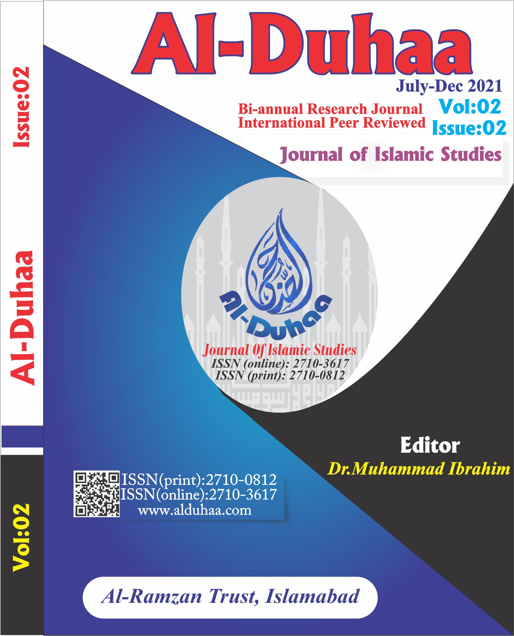 					View Vol. 2 No. 02 (2021): Al-Duhaa (July-Dec, 2021)
				